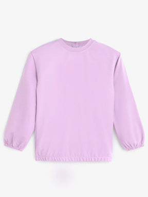 Lilac Drop Shoulder Sweat