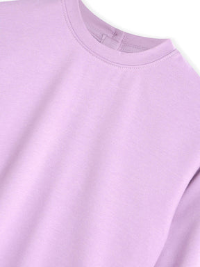 Lilac Drop Shoulder Sweat