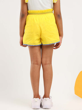 Yellow Pull Up Shorts