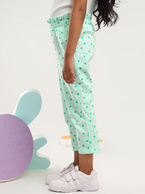 Green Polka Trouser