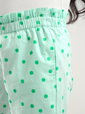 Green Polka Trouser