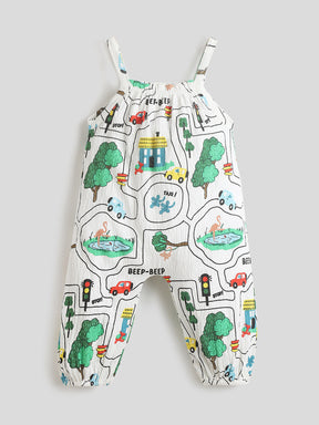 Beep Beep Printed Romper