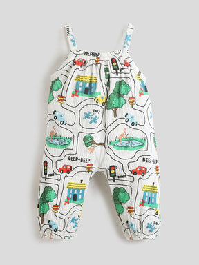 Beep Beep Printed Romper