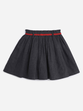 Grey Christmas Elements Skirt