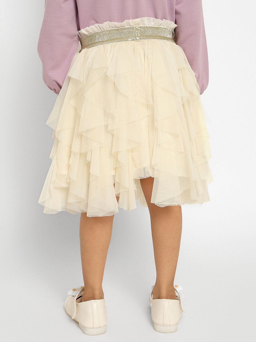 Clouds Flared Tulle Skirt