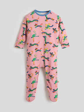 Pink Patterned Somer Squad Sleepsuit