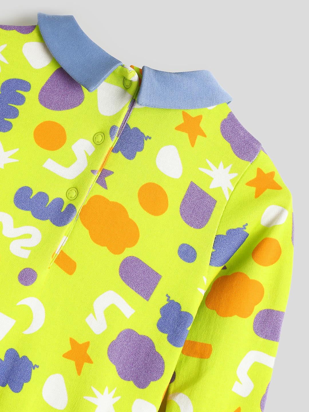 Green Crazy Shapes Sleepsuit