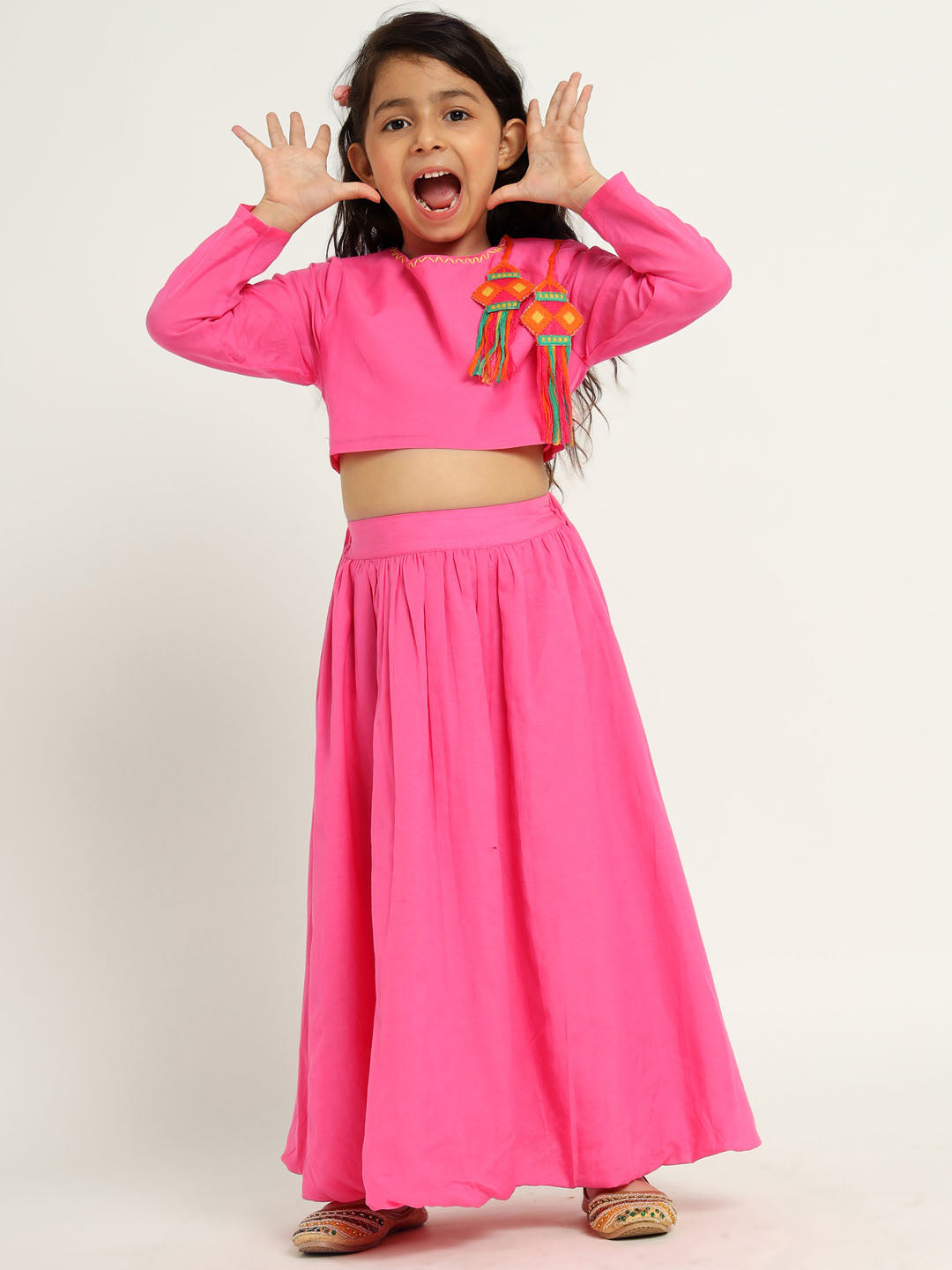 Pink Lantern Top & Skirt Set