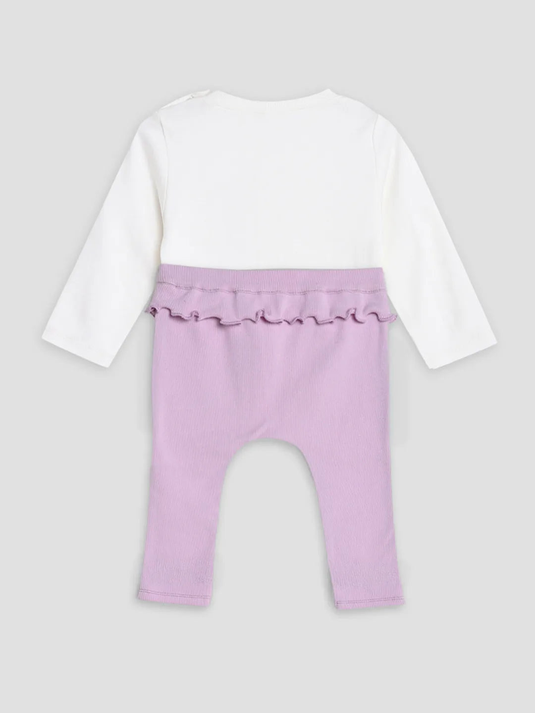 Little Birdy Embroidered Cotton Tee & Pants Set