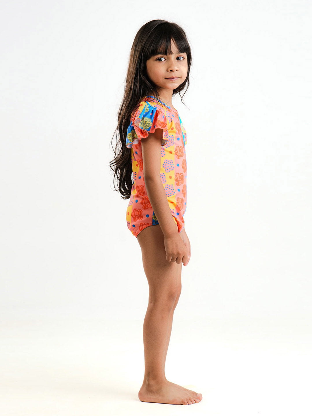 Abstract Daisy Swimsuit