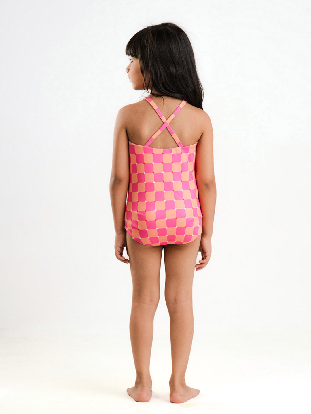 Raspberry Criss Cross Swimsuit