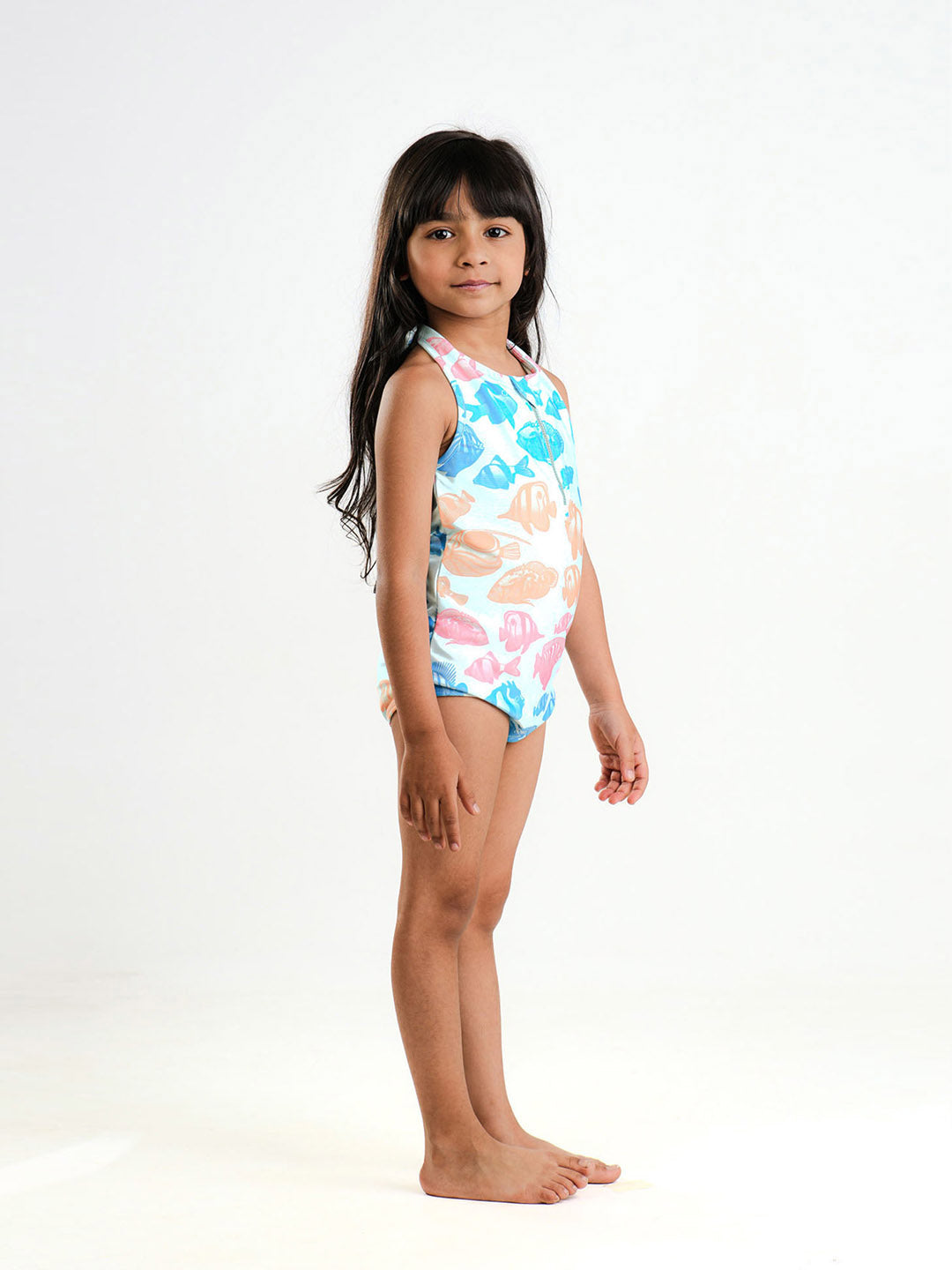 Fishes Halter Neck Swimsuit