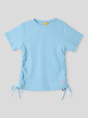 Blue Pop Top With Drawstrings Somersault
