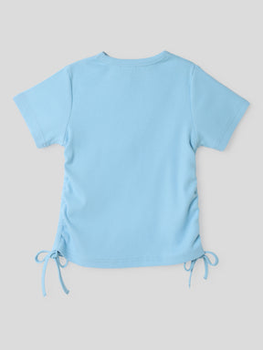 Blue Pop Top With Drawstrings Somersault