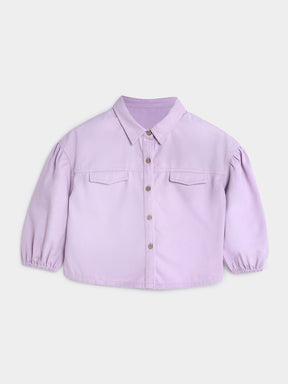 Lilac Drop Shoulder Shirt