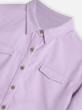 Lilac Drop Shoulder Shirt