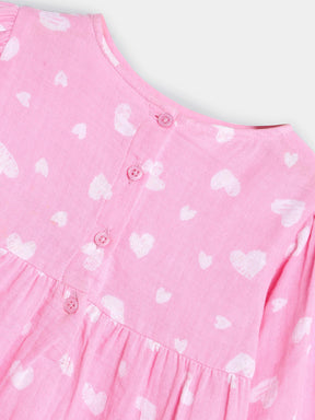 Pink Heart Top