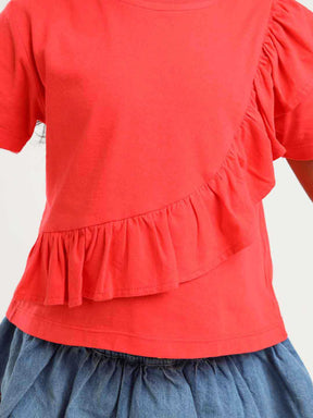 Asymmetric Frill Top