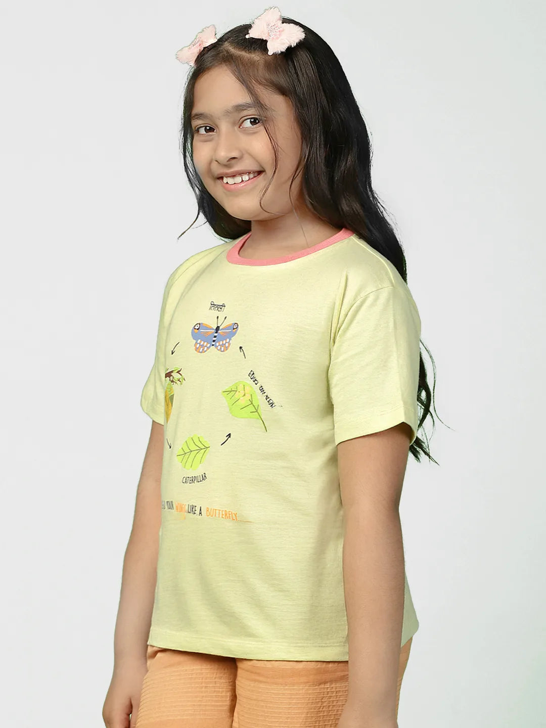 Caterpillar To Butterfly Cotton Tee