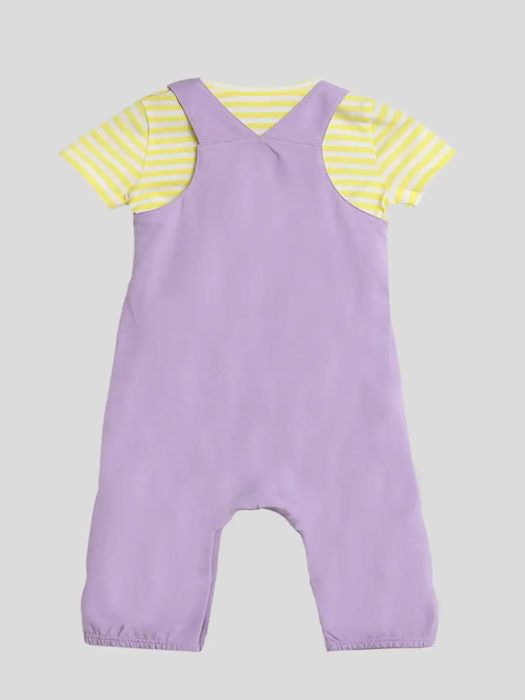 Little Bug Dungaree with Stripe Tee