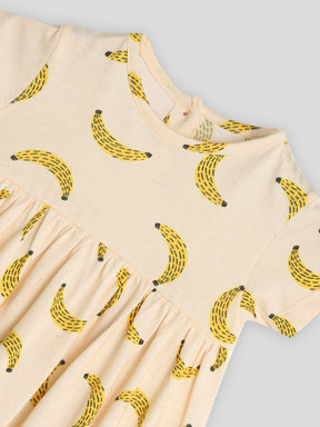 Banana Gathered Dress Somersault