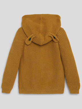 Knitted Chunky Hooded Cardigan Somersault