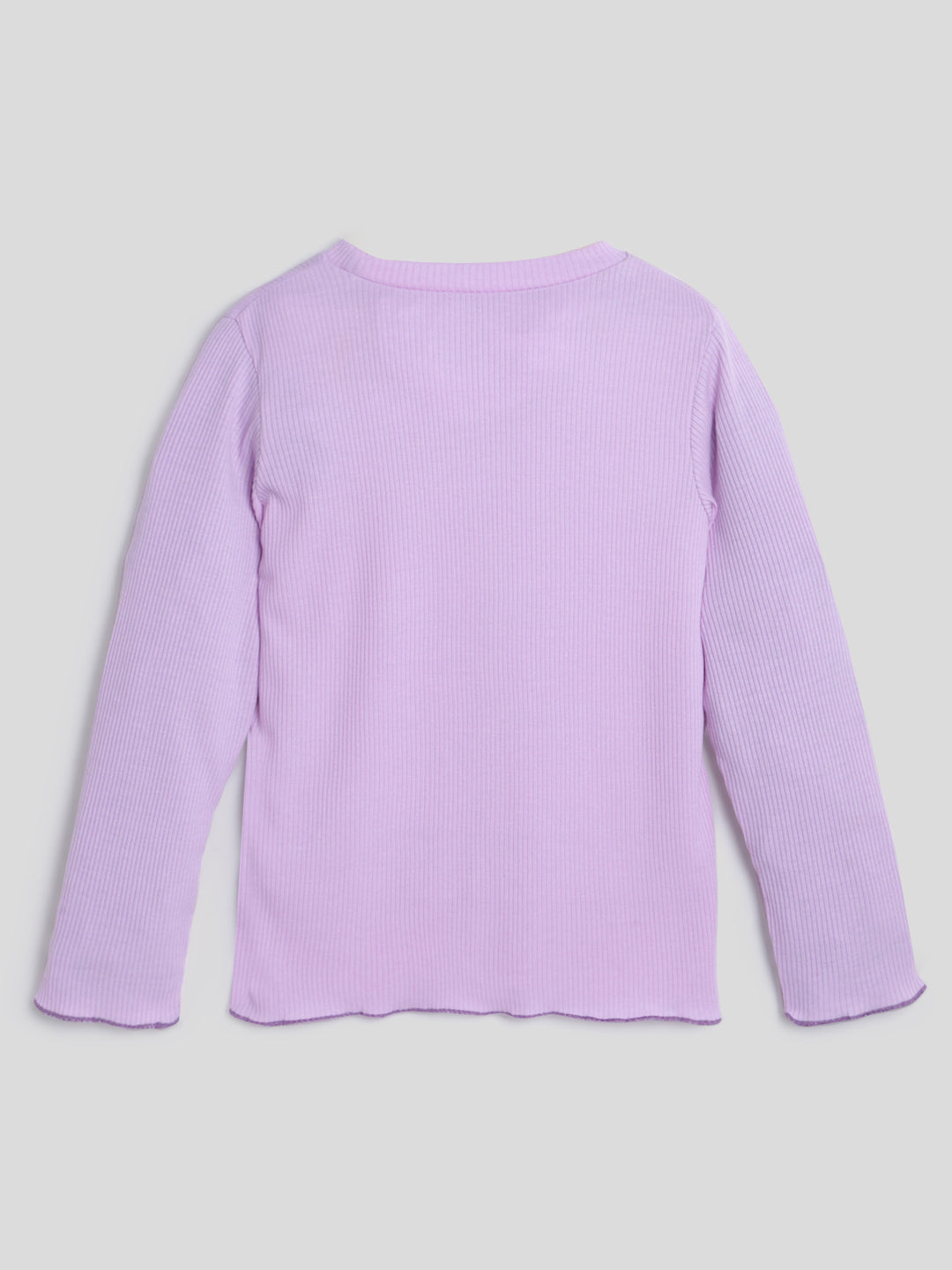 Basic Girls Knitted Tee- Lilac Somersault