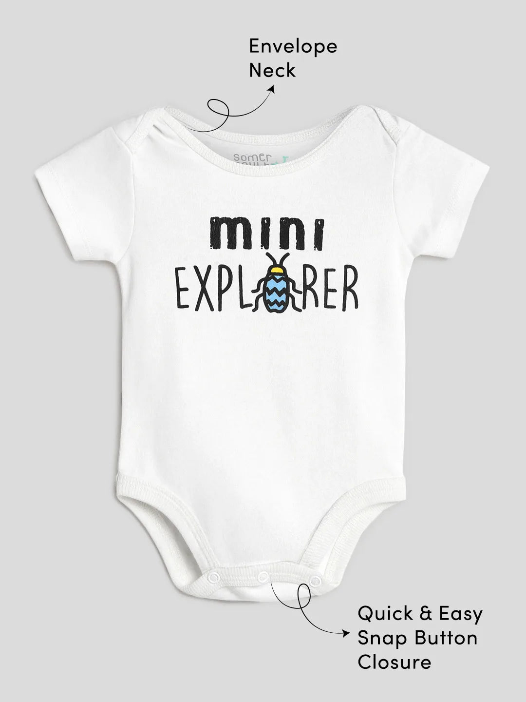 Mini Explorer Cotton Bodysuit