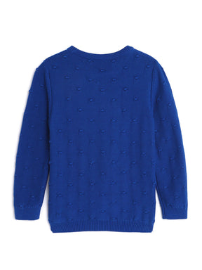 Royal Blue Dot Pullover