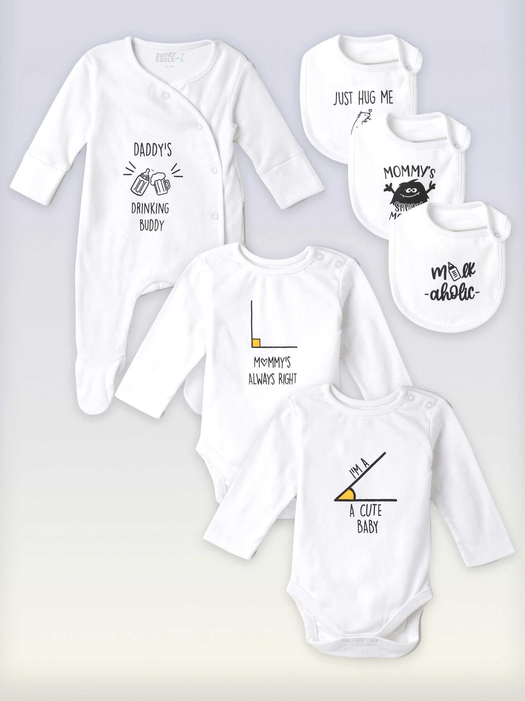 Cute Baby Newborn Essentials Set of 6 Somersault