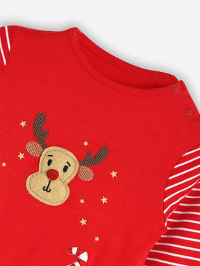 Red Christmas Elements Sleepsuit