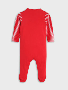 Red Christmas Elements Sleepsuit