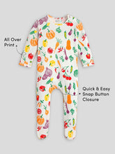 Healthy Veggies Footed Cotton Sleepsuit