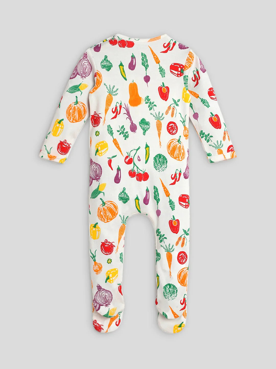 Healthy Veggies Footed Cotton Sleepsuit