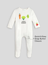 Veggie Monster Footed Cotton Sleepsuit