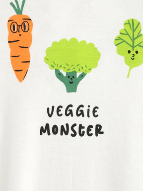 Veggie Monster Footed Cotton Sleepsuit