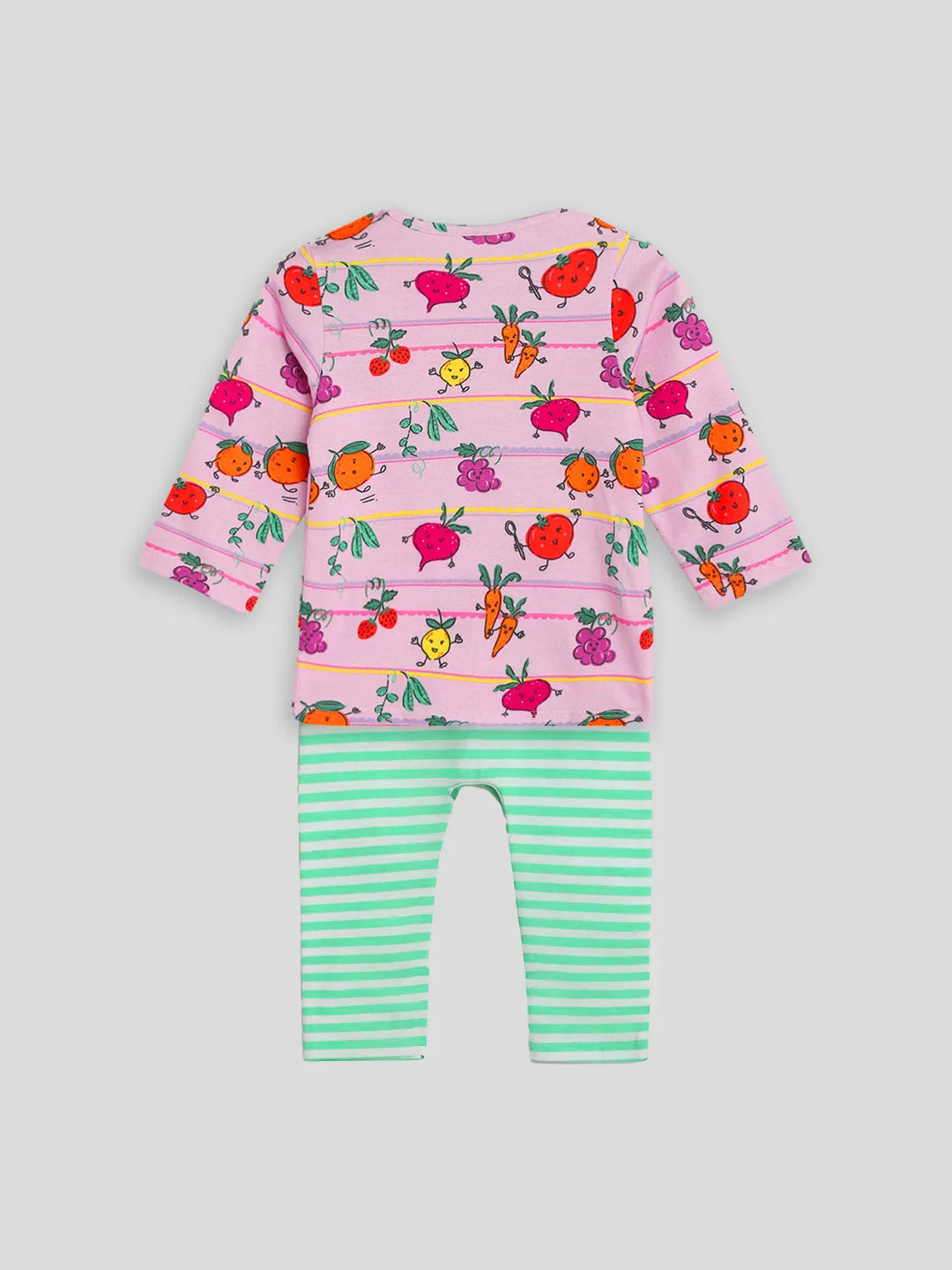 Fun Veggies Cotton Tee & Pants Set