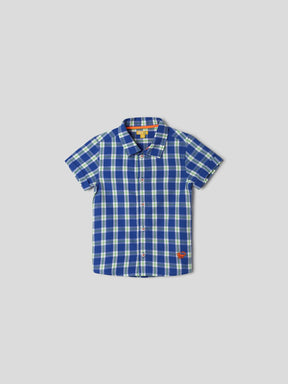 Blue & Neon Check Pop Shirt Somersault