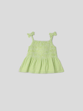 Green Gingham Strappy Top Somersault