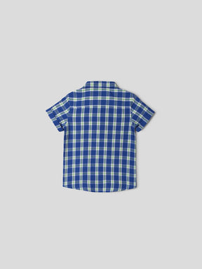 Blue & Neon Check Pop Shirt Somersault