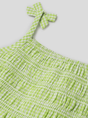 Green Gingham Strappy Top Somersault