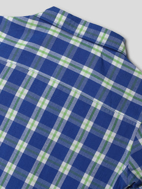 Blue & Neon Check Pop Shirt Somersault