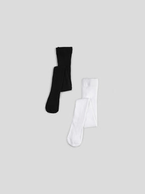 Tights Black White Pack Of 2 Somersault